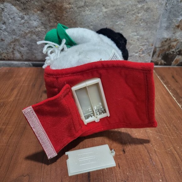 Animated Sledding Snowman Plush Singing Santa Claus Is Coming To Town - Picture 6 of 13